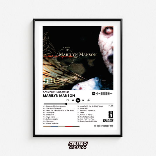 Cuadro Música Marilyn Manson - Antichrist Superstar