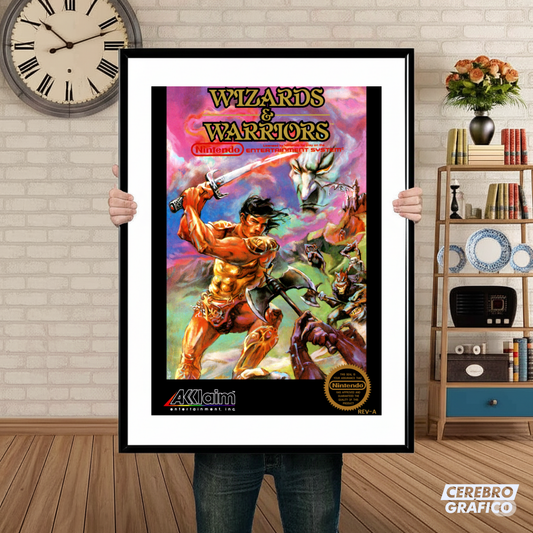 Cuadro Nintendo Wizard & Warriors 1