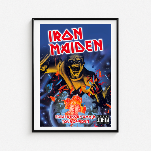Cuadro Iron Maiden Tour Sweden