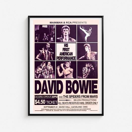Cuadro David Bowie First American Performance