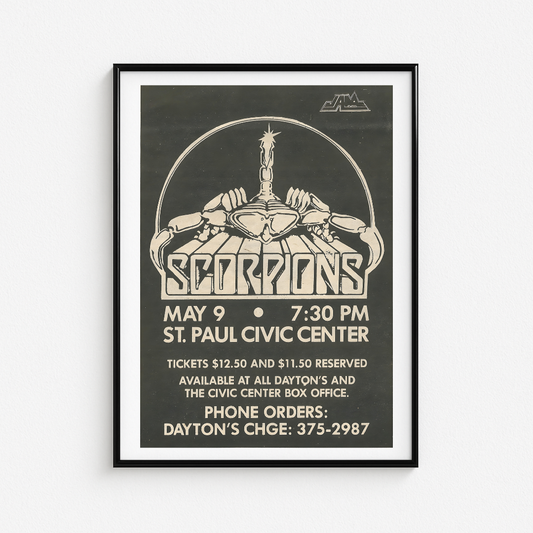 Cuadro David Scorpions Paul Civic Center