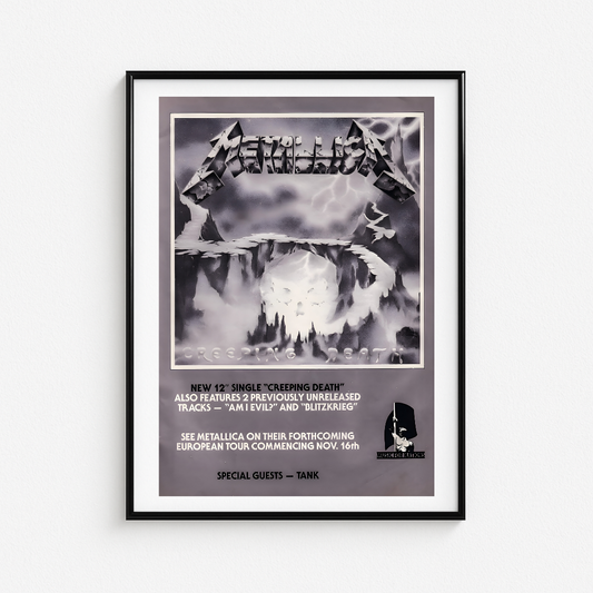 Cuadro Metallica Creepin Death
