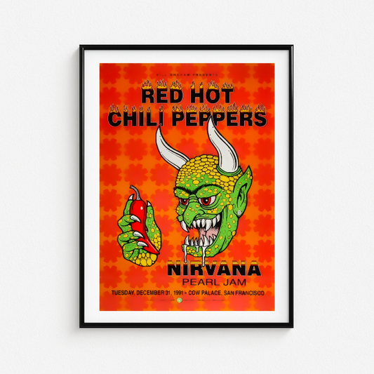 Cuadro Red Hot Chili Peppers Cow Palace 1991