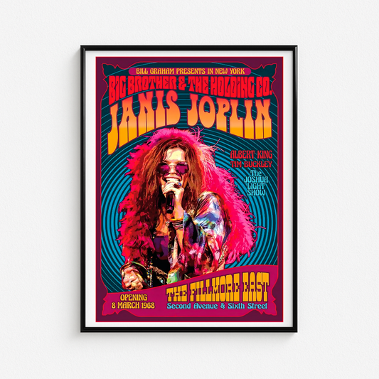 Cuadro Janis Joplin Live at Fillmore East