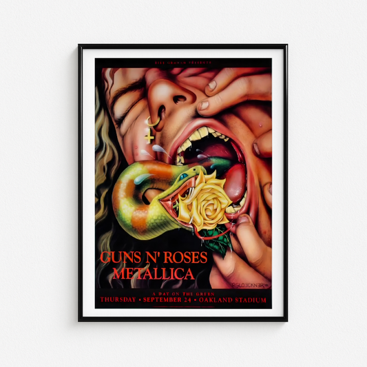 Cuadro Guns N Roses / Metallica Oakland Stadium