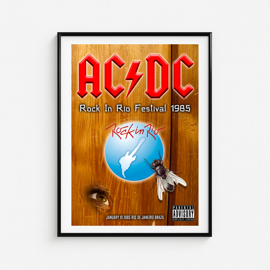Cuadro ACDC Rock In Rio 1985