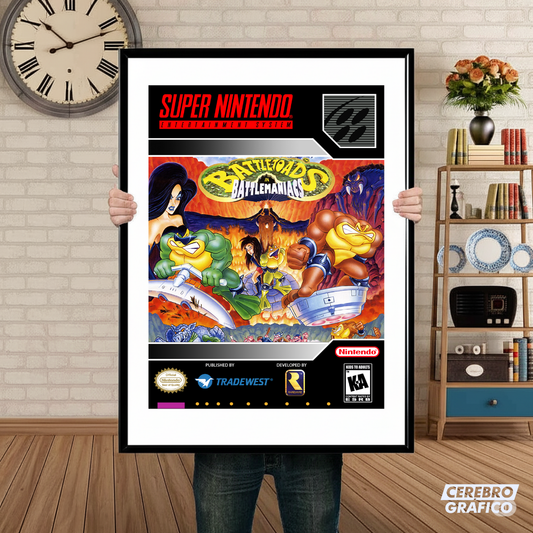 Cuadro SNES Battletoads Battlemaniacs