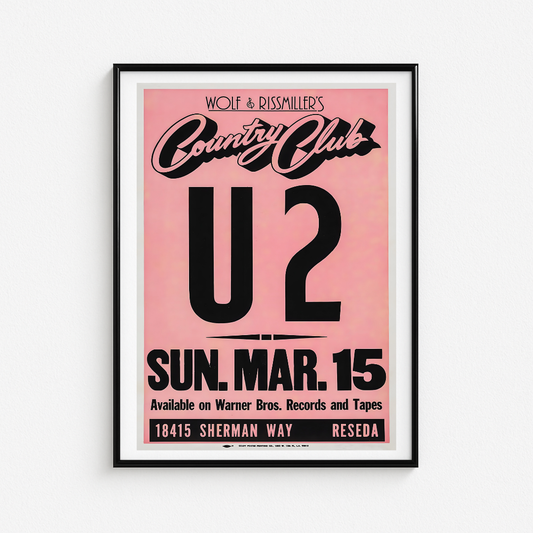 Cuadro U2 Live Country Club