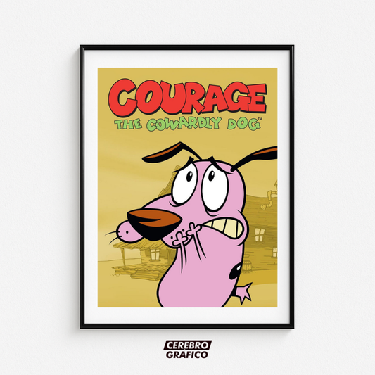 Cuadro Coraje, el perro cobarde