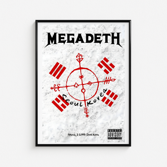 Cuadro Megadeth Live Seoul Korea 2000