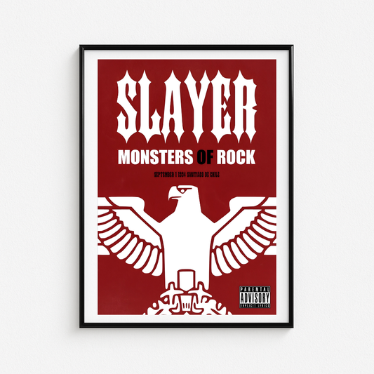 Cuadro Slayer Monsters Of Rock Chile 1994