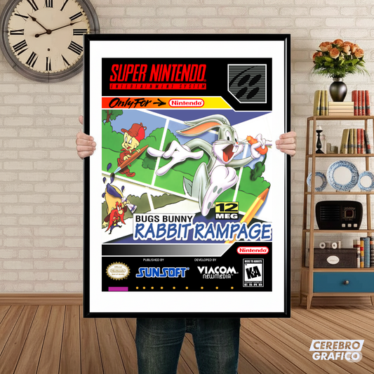 Cuadro SNES Bugs Bunny Rabbit Rampage