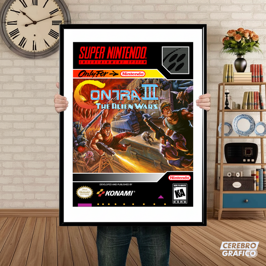 Cuadro SNES Contra III The Alien Wars