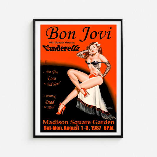 Cuadro Bon Jovi Live 1987 Madison Square Garden