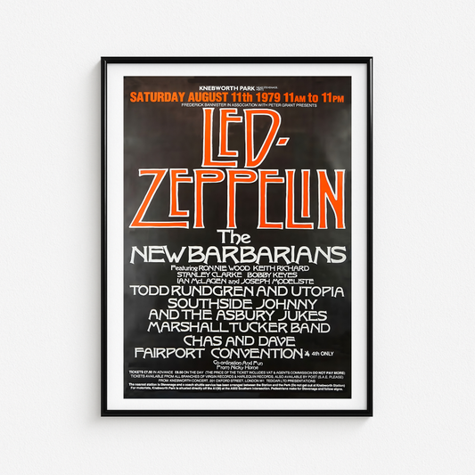 Cuadro Led Zeppelin Live Knebworth Park