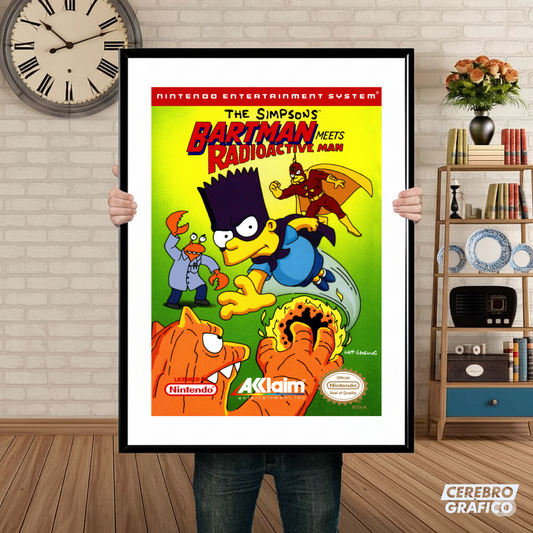 Cuadro Nintendo Bartman Radioactive Man