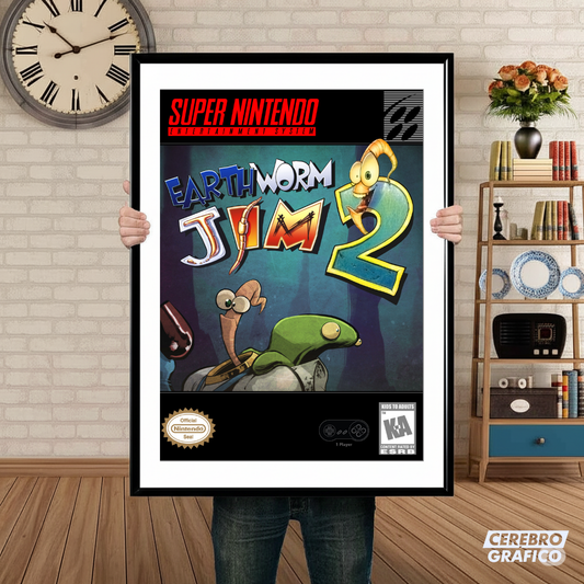 Cuadro SNES Earthworth Jim 2