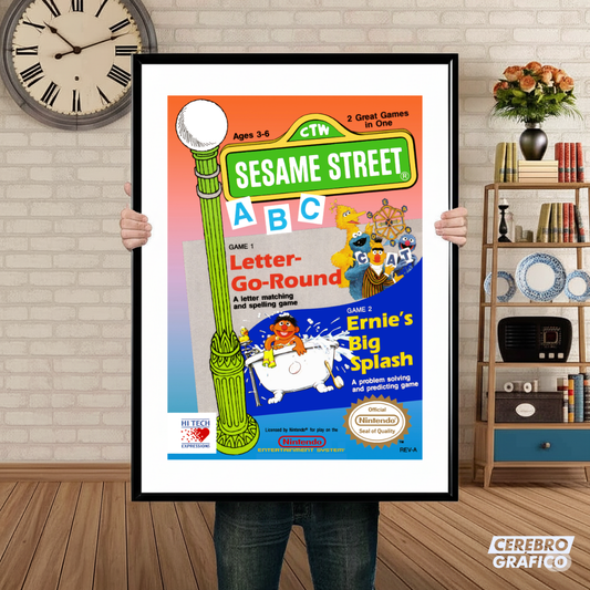 Cuadro Nintendo Sesame Street ABC