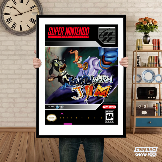 Cuadro SNES Earthworth Jim