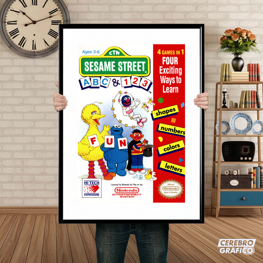 Cuadro Nintendo Sesame Street 123