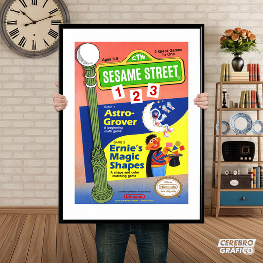 Cuadro Nintendo Sesame Street Astro Grover