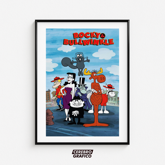 Cuadro Rocky and Bullwinkle