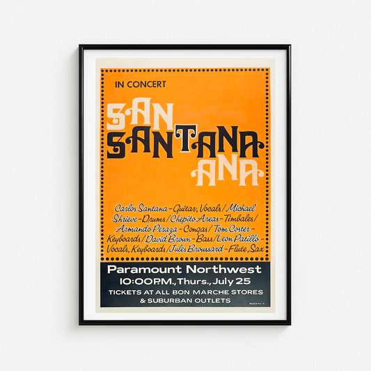 Cuadro Santana Live Paramount Northwest