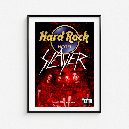 Cuadro Slayer Live Las Vegas Hard Rock