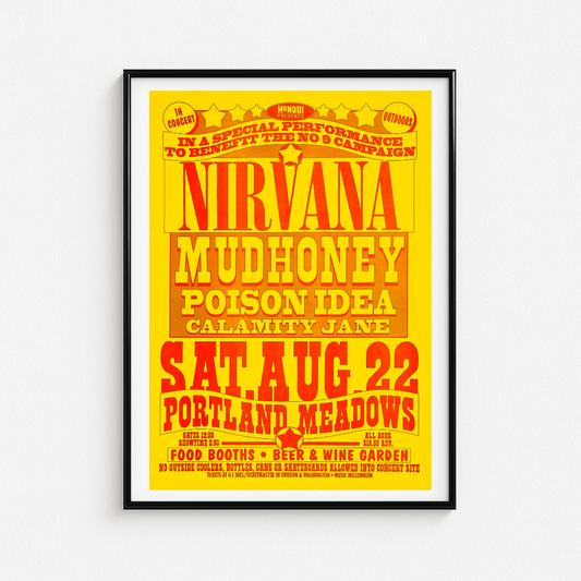 Cuadro Nirvana Live Portland Meadows