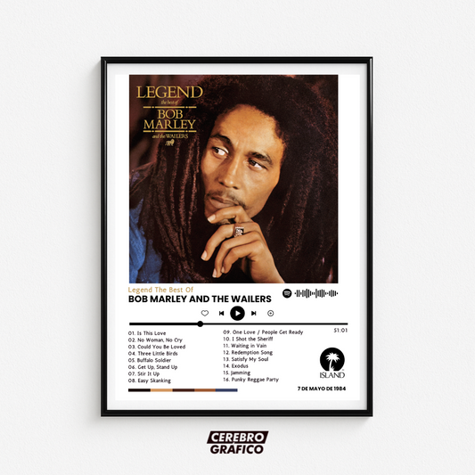 Cuadro Música Bob Marley and The Wailers - Legend