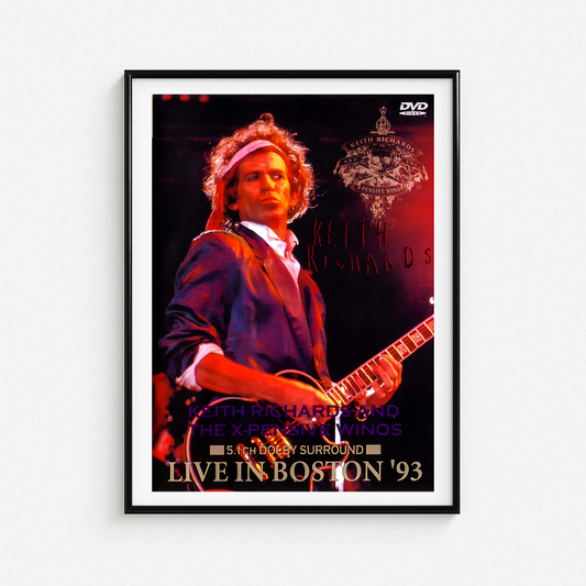 Cuadro Keith Richards Live In Boston 1993