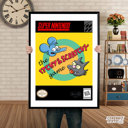 Cuadro SNES The Itchy & Scratchy Game Alternativo
