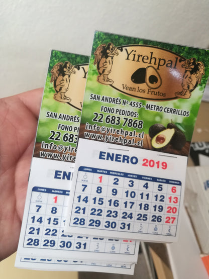 Imantado con calendario