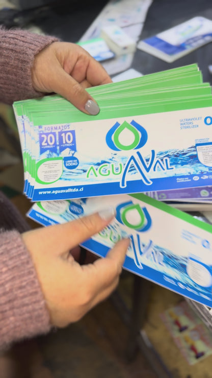 Etiquetas Adhesivas para Bidones de Agua - Personalizadas e Impermeables